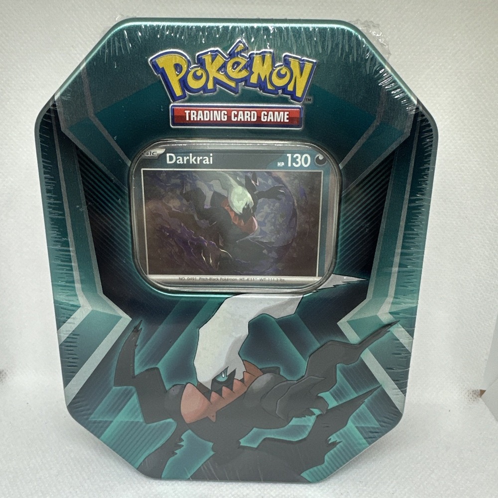 Pokemon TCG Triple Header Darkrai Factory Sealed Booster Pack Tin Box